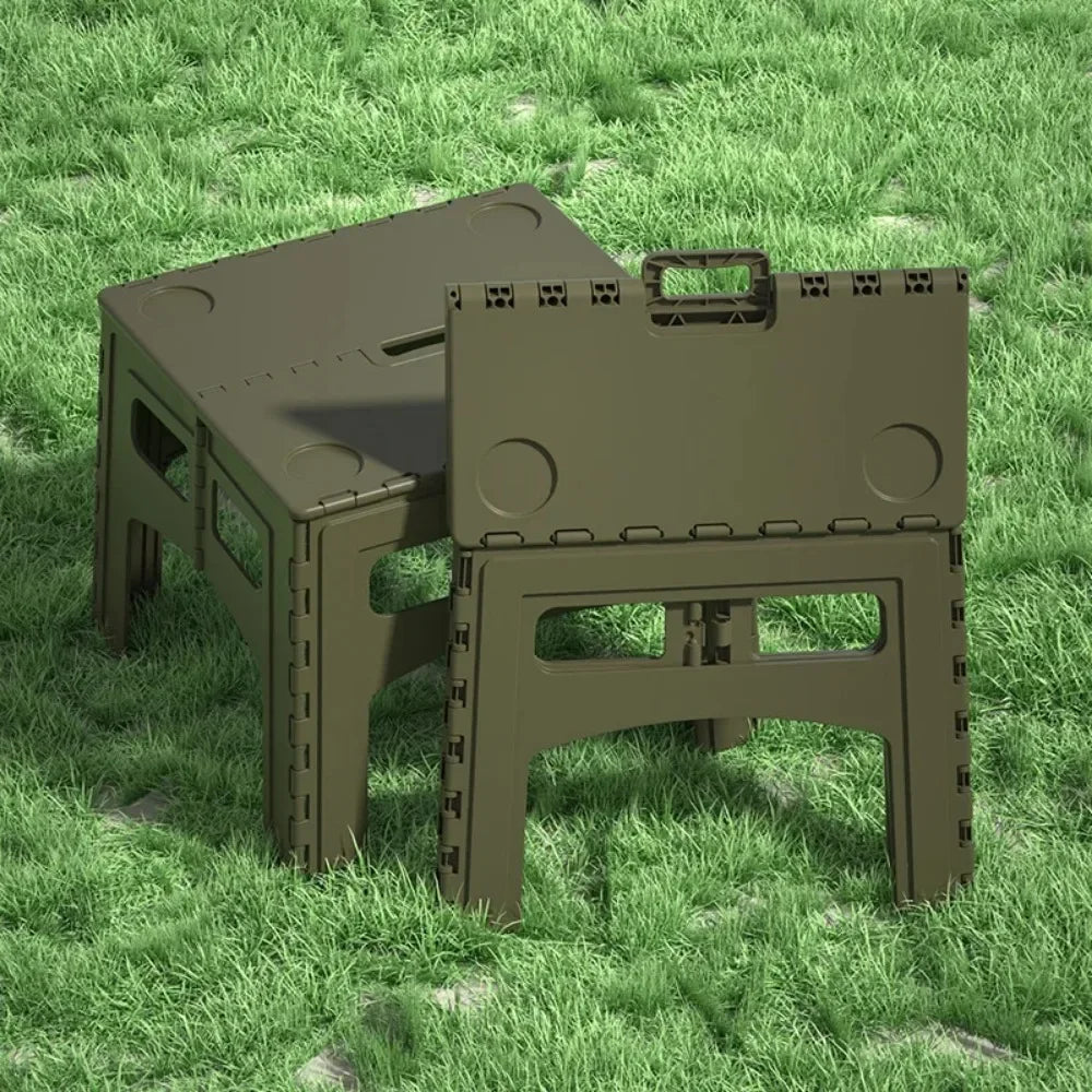 Portable Folding Plastic Camping Table – Lightweight Picnic Desk for Outdoors