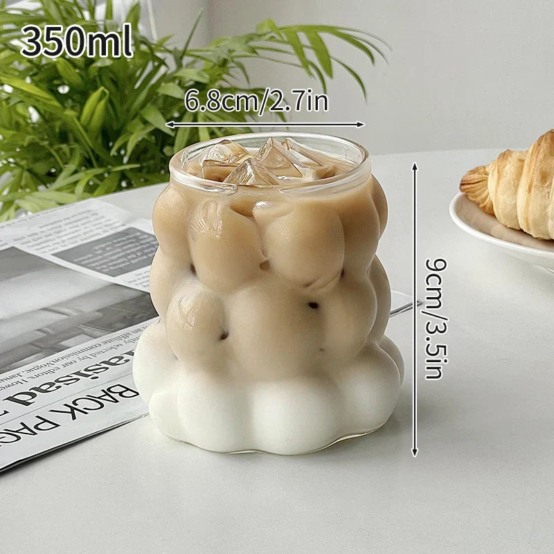 Clear Tall Glass Coffee Mug – Iced Coffee, Milk, Juice & Cocktail Drinkware