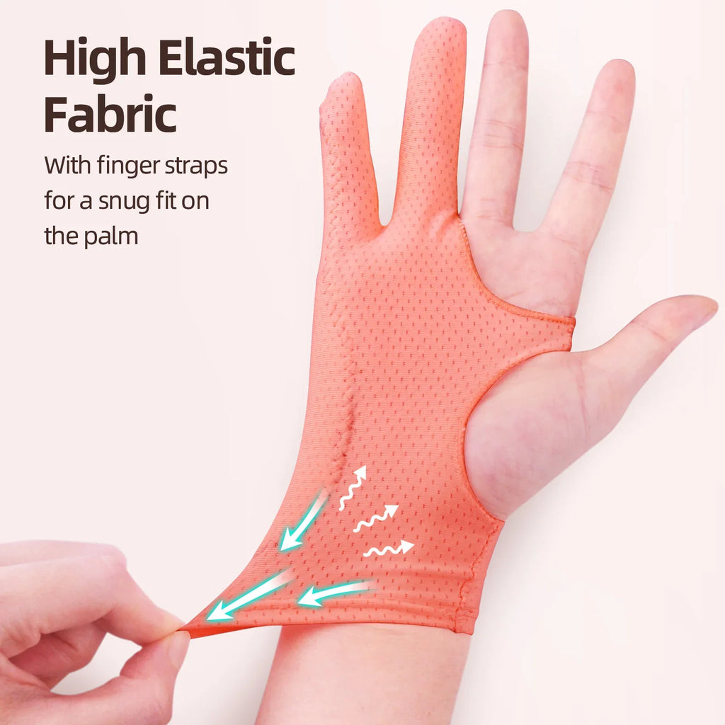 Two-Finger Anti-Fouling Touchscreen Drawing Glove for Tablet and Phone, Anti-Contact Stylus Glove