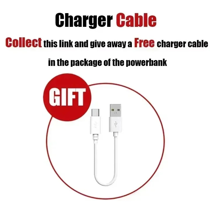 120W High-Capacity Power Bank (50,000/100,000/200,000mAh) Portable Fast Charger USB-C PD & USB-A with Digital Display