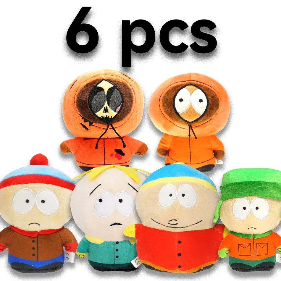 South Park Plush Pillow - Cartman, Stan & Butters Stuffed Doll, 7 in (17–19 cm) Gift for Kids & Collectors