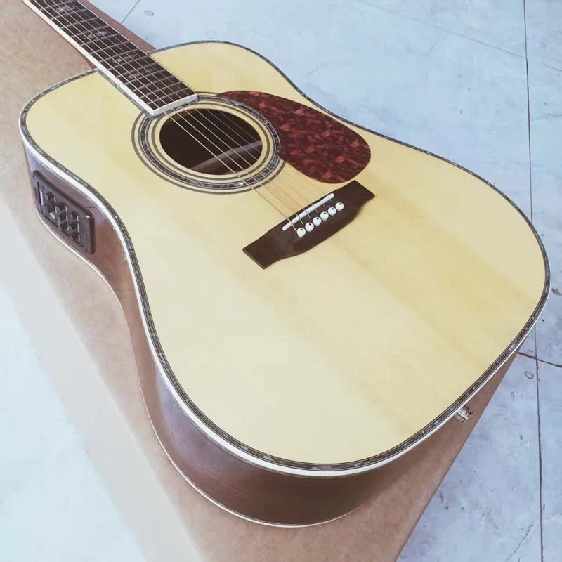41-Inch (104 cm) Acoustic-Electric Guitar, Solid Spruce Top, Rosewood Fingerboard, 20 Frets, 6-String