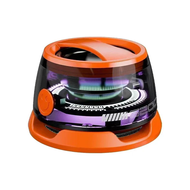 Mini Magnetic Bluetooth Speaker with RGB Light & Phone Stand — Portable Stereo Speaker (IPX5 Water-Resistant)