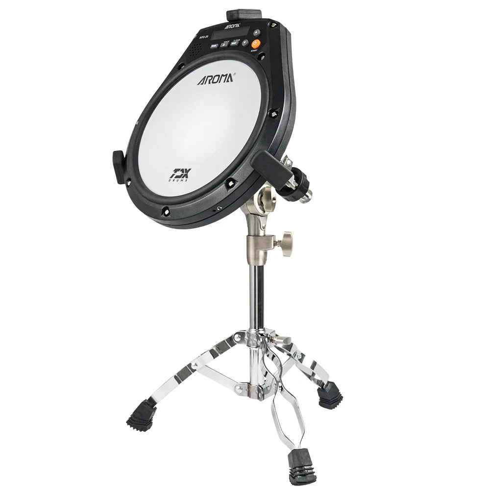 Portable Rechargeable Silent Electronic Drum Practice Pad with Metronome, Speed Training & Headphone Output