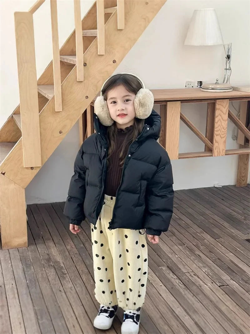 Kids Hooded Cotton-Padded Winter Jacket for Boys & Girls – Warm Puffer Coat (3-12 Years)