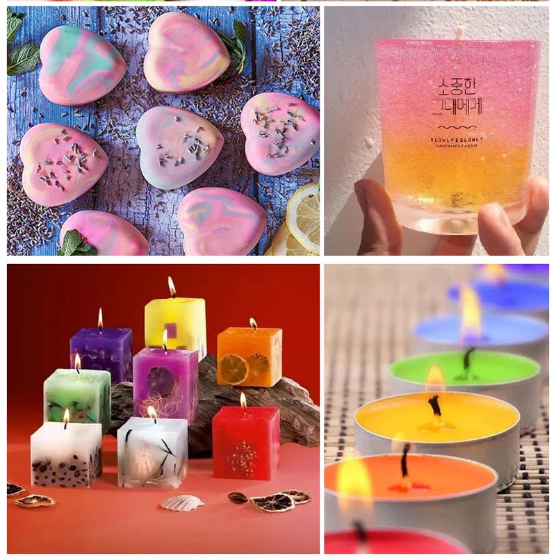 20-Color 10ml Candle Dye Liquid Colorant Set for Candle Making Soap Resin DIY Crafts