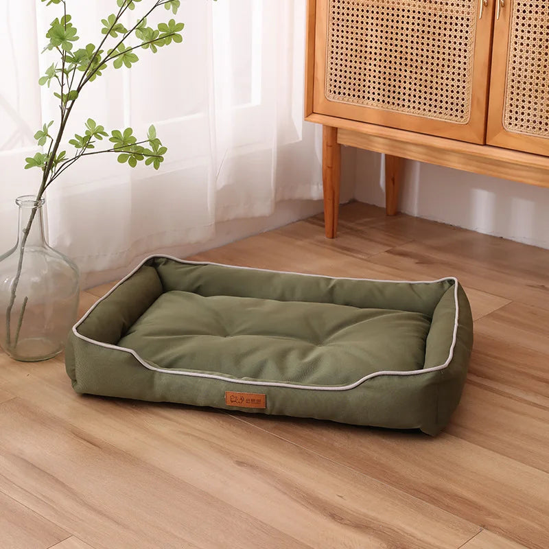 Waterproof 600D Oxford Dog Bed – Thick PP Cotton, Bite-Resistant Pet Mat for All Seasons