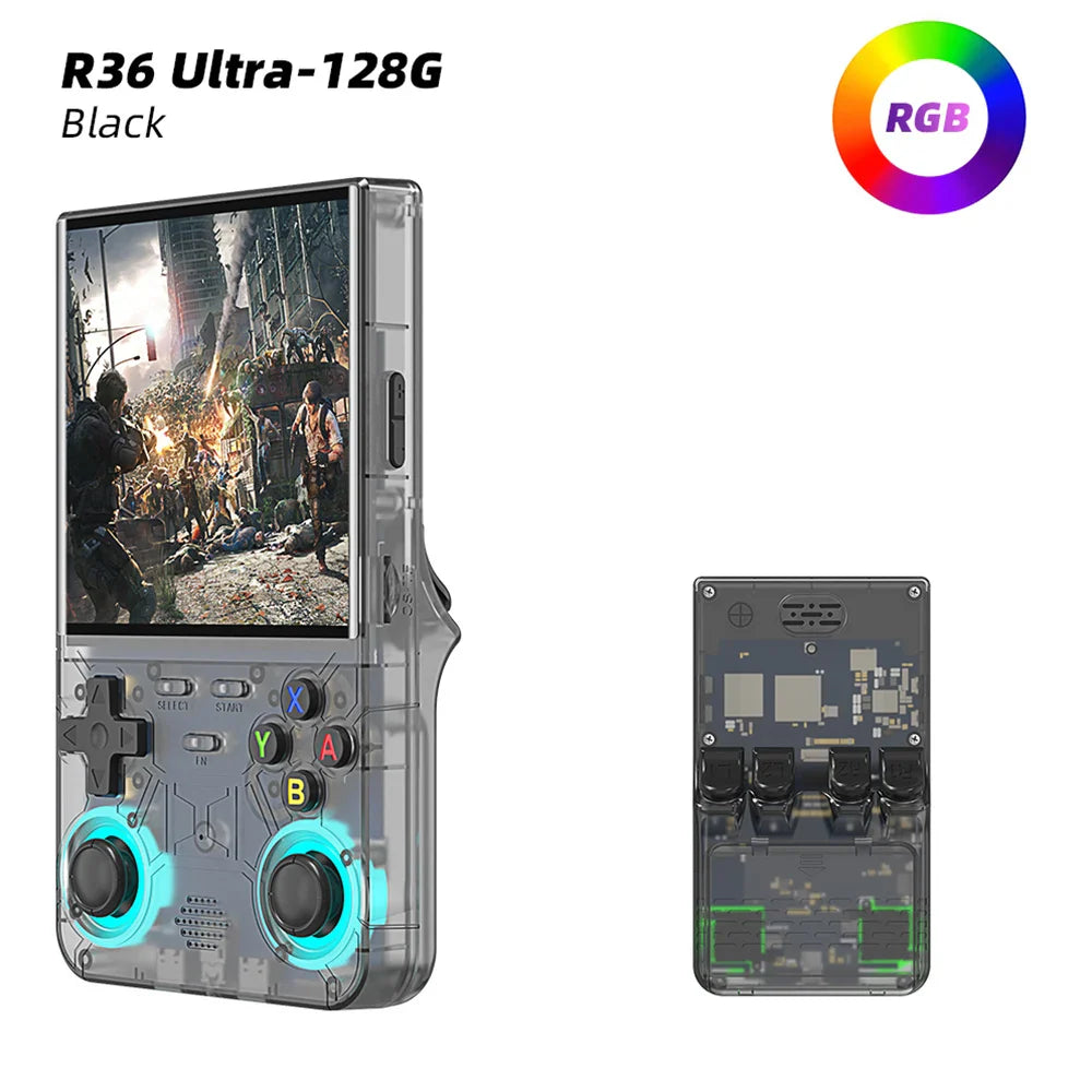 Portable Handheld Game Console 4.0-inch (10.16 cm) IPS 720×720, 3500mAh, WiFi, RGB Lighting, Dual Joysticks, 20,000 Games, External Controller Support