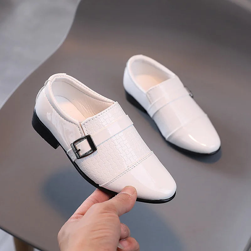 Kids Patent Leather Oxford School Shoes – Girls & Boys Toddler Dress & Party Flats