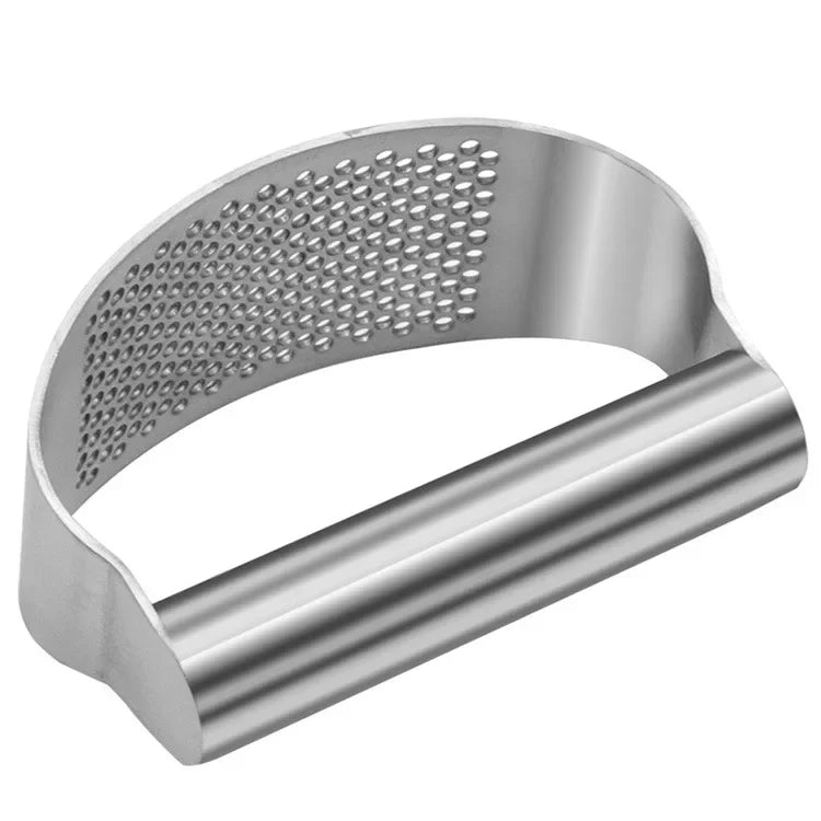 Stainless Steel Garlic Press Manual Crusher - Heavy-Duty Garlic Mincer Kitchen Gadget