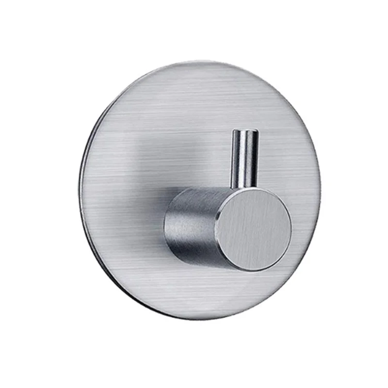 Stainless Steel Bathroom Hardware Set - Towel Rack, Toilet Paper Holder & Hook (Polished Silver)