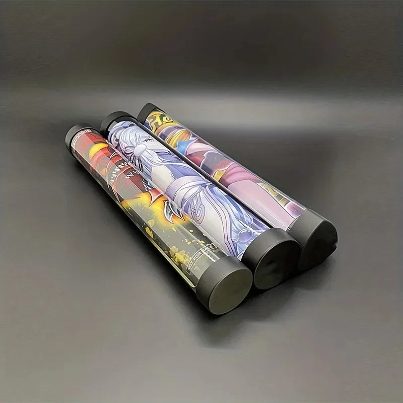 60mm (2.36 in) Clear PVC Card Holder and Mat Storage Tube for PTCG Games