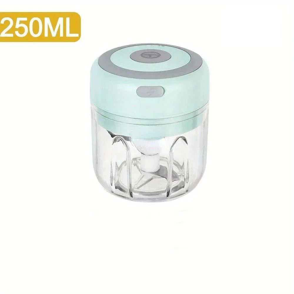 250ml (8.5 fl oz) Stainless Steel Electric Garlic & Ginger Chopper Mini Food Shredder