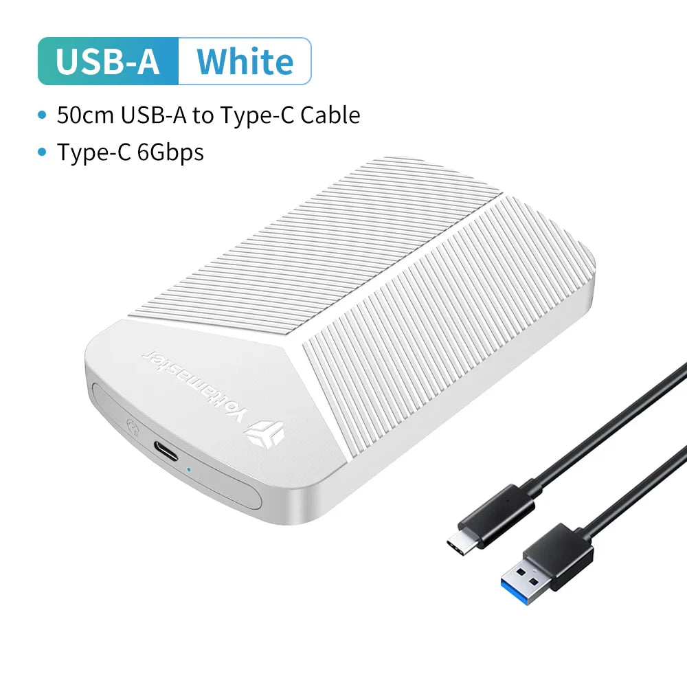 2.5-Inch SATA HDD/SSD Enclosure USB 3.0 UASP 6Gbps Adapter for Windows Mac Linux