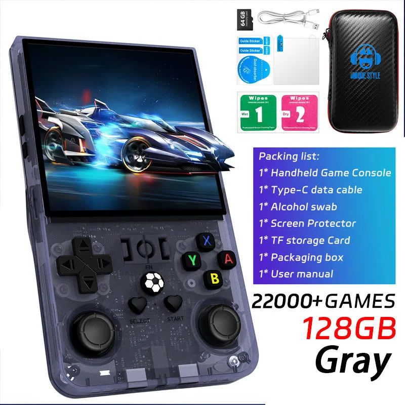 Retro Handheld Game Console 4.0 Inch (10.16 cm) IPS Screen Portable Pocket Player Linux 64GB/128GB 18,000+ Classic Games