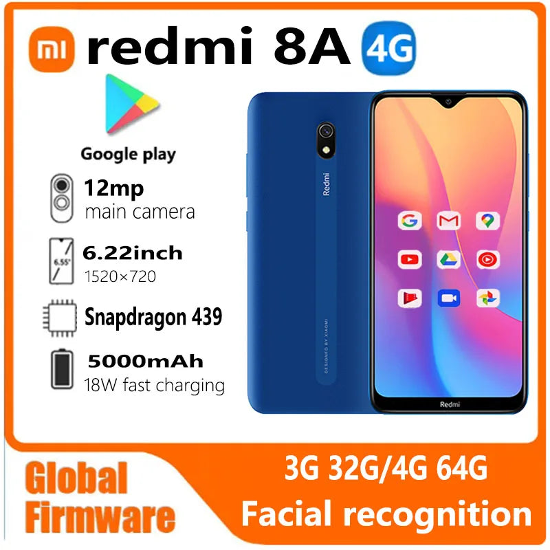 4G Smartphone 64GB 6.22-inch HD+ Display 5000mAh Battery Octa-Core 2.0GHz 12MP Camera 18W Fast Charge Face Unlock (Used)