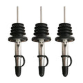 3-Pack Stainless Steel Bottle Pourer Spouts with Stoppers - Wine & Olive Oil Dispenser