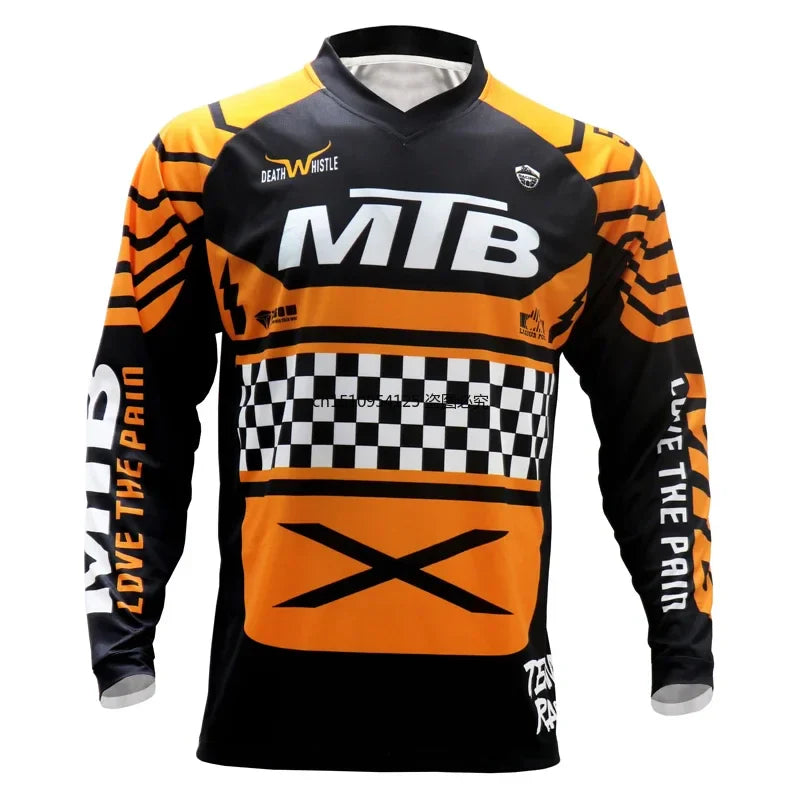 Quick Dry Summer MTB Jersey Short Sleeve Downhill T Shirt Cycling Motocross DH Wear BMX Mountain Bike Clothing