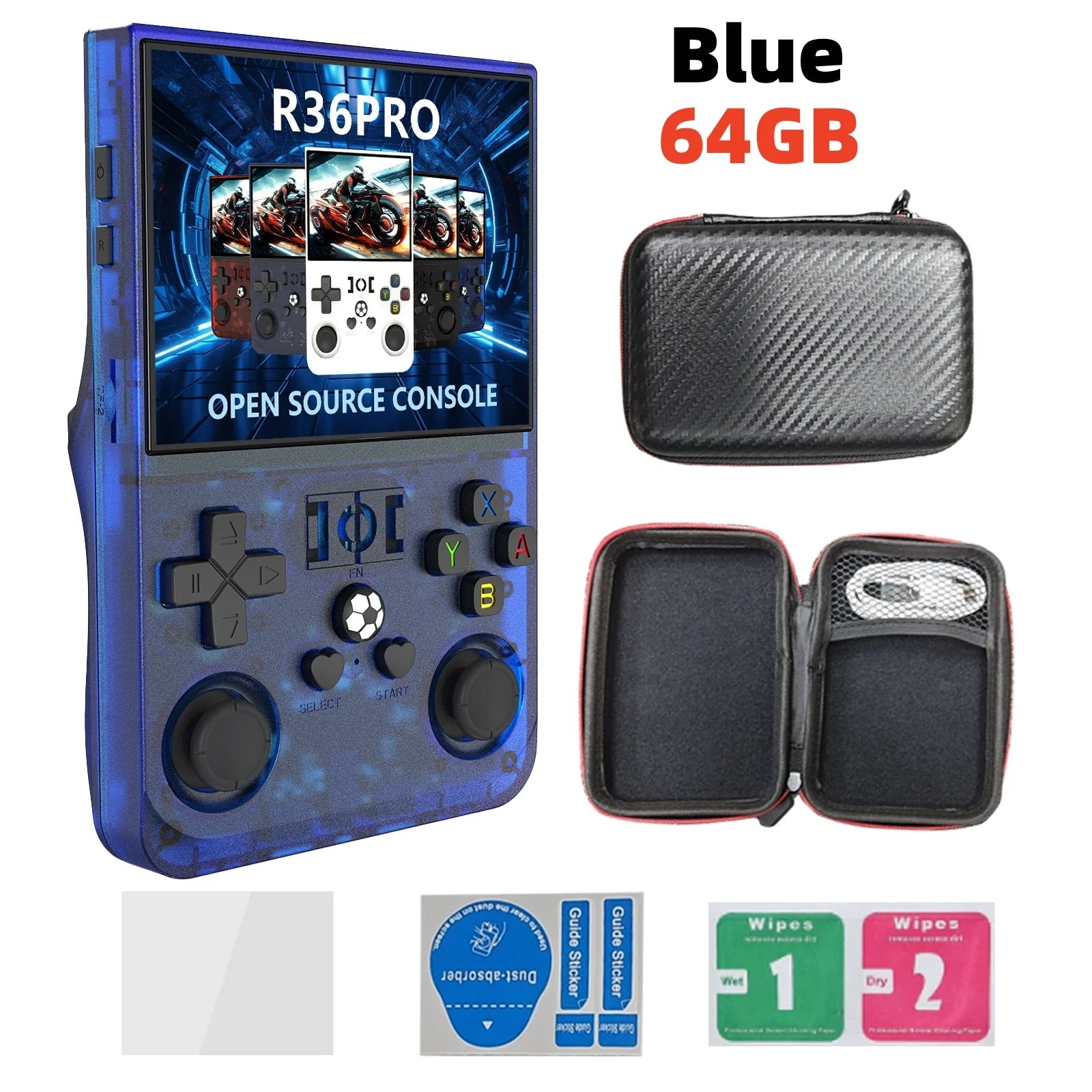 Open-Source Retro Handheld Game Console 3.5-inch (8.9 cm) IPS Screen Portable Pocket Player 128GB Storage 22,000 Games
