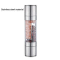 2-in-1 Salt & Pepper Grinder - Manual Stainless Steel Spice Mill with Adjustable Ceramic Grinder