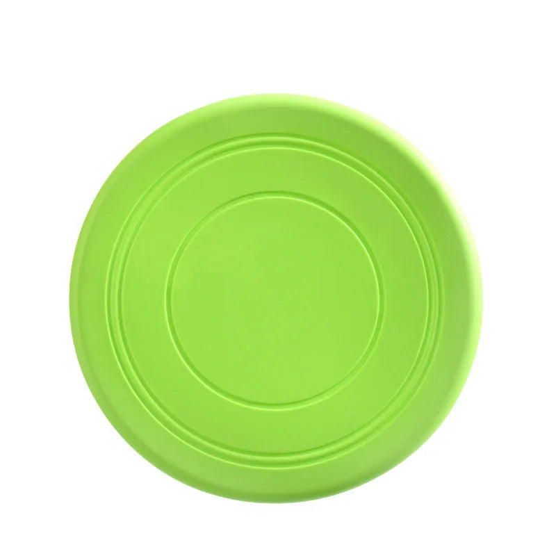 7-Color Silicone Flying Disc Dog & Cat Toy – 7" (17.8 cm) Chew-Resistant Interactive Toy for Puppy Training & Fetch