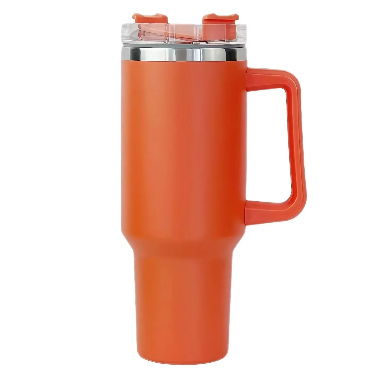 40oz Vacuum Insulated Tumbler with Handle & Straw Lid | Stainless Steel Travel Bottle