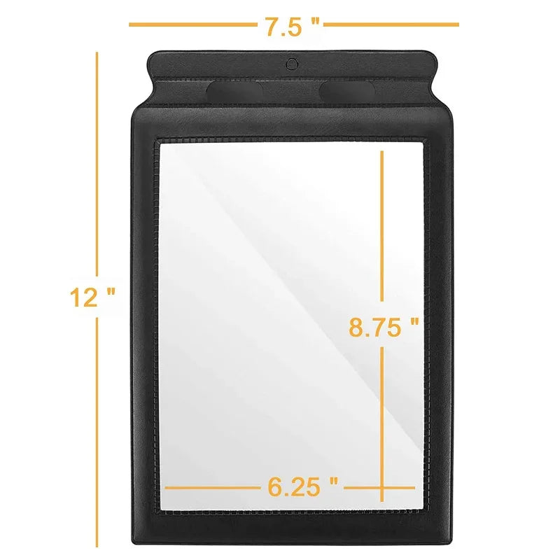 A4 Large Sheet Magnifier 12 x 7.5 in (30 x 19 cm) — 3X Fresnel Reading Lens Page Magnifier Reading Aid