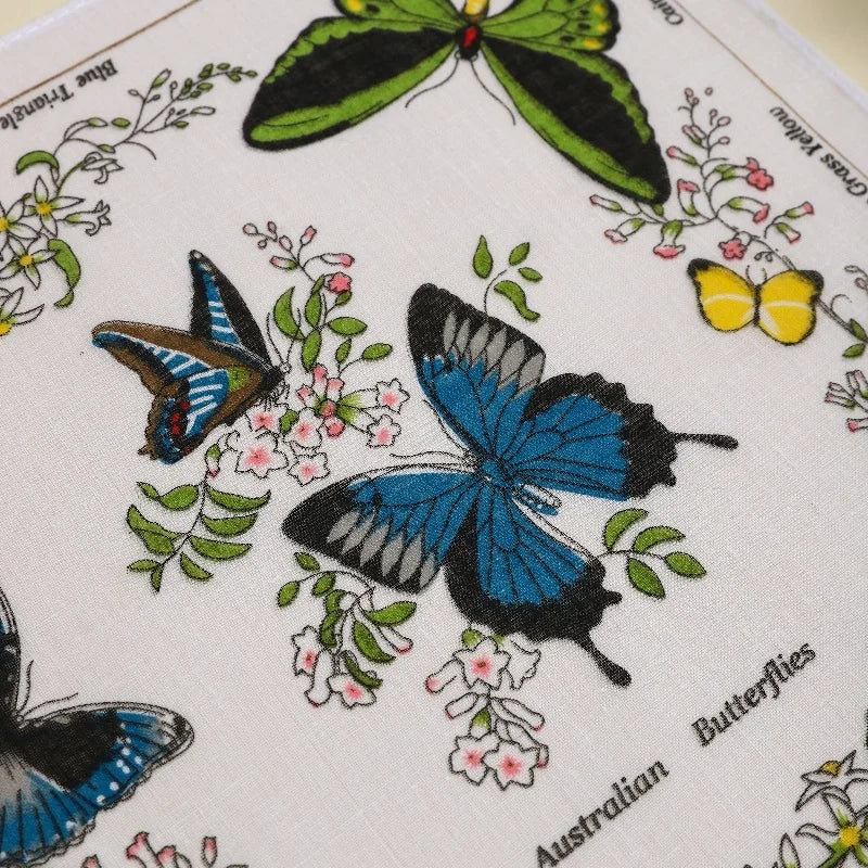 6-Pack 100% Cotton Women's Handkerchiefs, Animal Print, Multi-Use Pocket Scarves & Wedding Favors