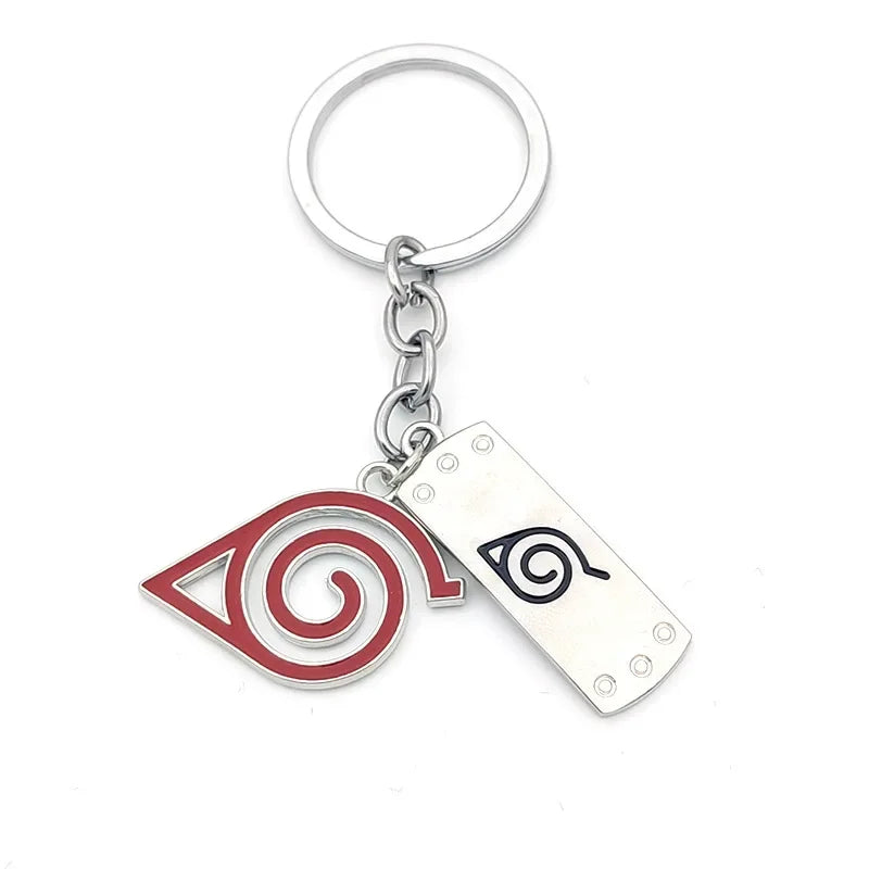 Anime Ninja Keychain Set: Kunai, Shuriken & Red Cloud Charms for Backpack, Car & Keys