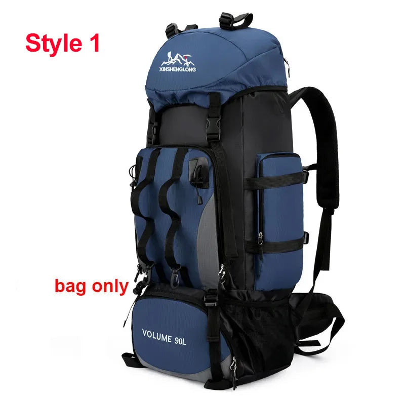 90L Waterproof Hiking & Camping Backpack — Large Capacity Trekking Rucksack for Travel (Unisex)