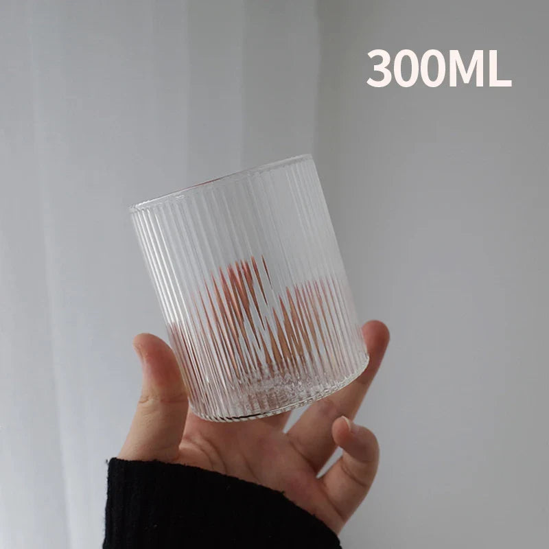 Clear Tall Glass Coffee Mug – Iced Coffee, Milk, Juice & Cocktail Drinkware