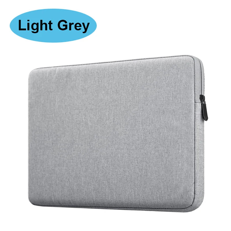Waterproof Denim Laptop Sleeve – Shockproof Fleece Lining, Slim Carry Case for 11–15.6 in (28–40 cm) Laptops