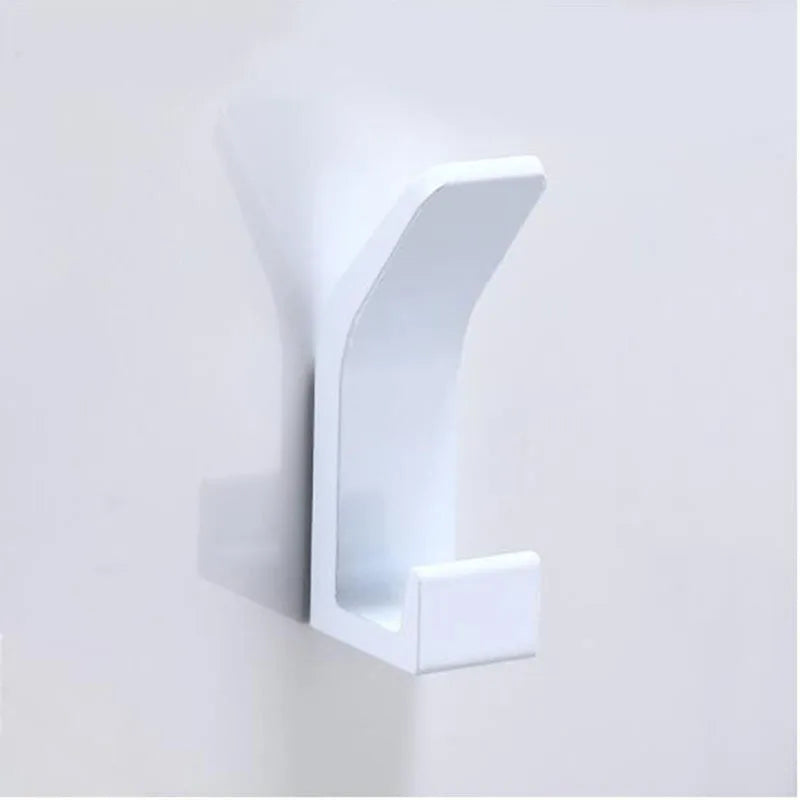 Stainless Steel Bathroom Hardware Set - Towel Rack, Toilet Paper Holder & Hook (Polished Silver)