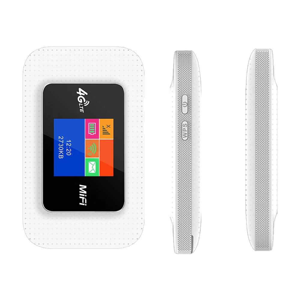 4G MiFi LTE Portable WiFi 6 Pocket Router 3000mAh Mobile Hotspot SIM for Business & Gaming