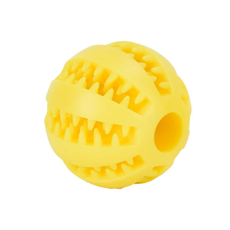 Interactive Rubber Chew Ball for Dogs & Cats — Treat Dispenser & Tooth-Cleaning Puppy Toy (5 cm / 2 in & 7 cm / 2.8 in)