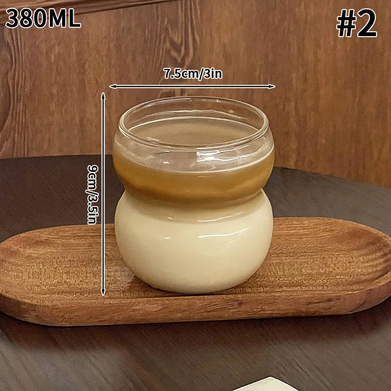 Clear Tall Glass Coffee Mug – Iced Coffee, Milk, Juice & Cocktail Drinkware