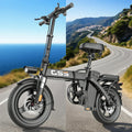 Compact Folding Electric City E-Bike 250W 48V, 14-Inch Wheel, 31-60 km Range, Brushless Motor