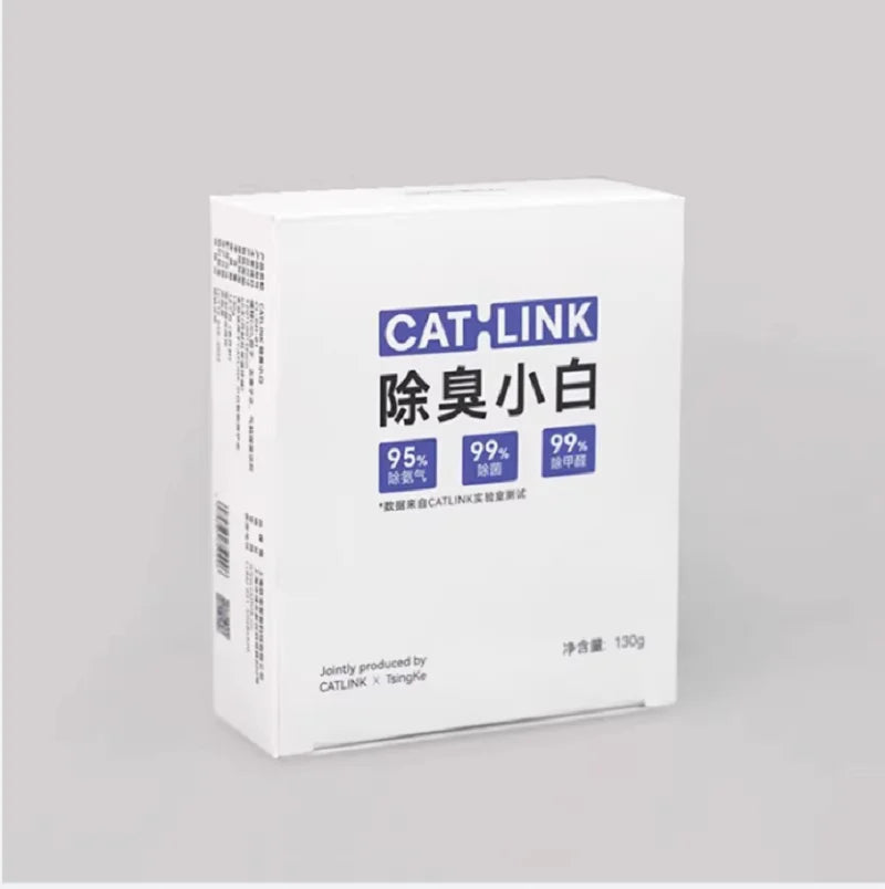 Cat Litter Deodorizing Gel & Disposable Bag for Small Self-Cleaning Litter Boxes — White