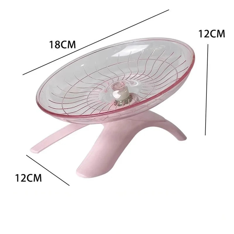 Silent Flying Saucer Exercise Wheel for Hamsters, Mice & Hedgehogs — Quiet Running Wheel for Small Pets