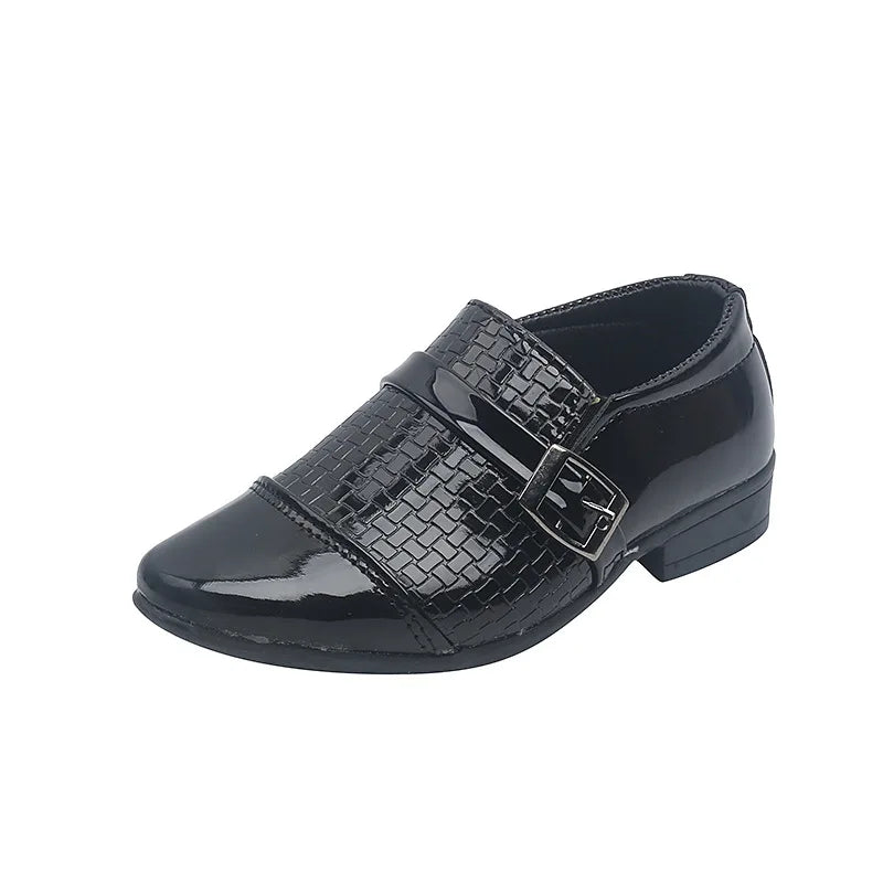 Kids Patent Leather Oxford School Shoes – Girls & Boys Toddler Dress & Party Flats