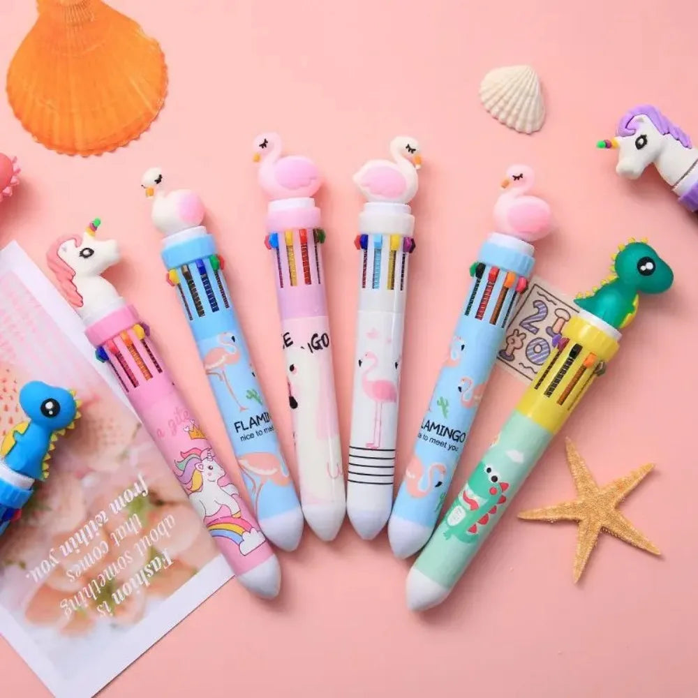 5-20 Pcs 10-Color Cartoon Pens for Kids - Party Favors & Birthday Gift Pack