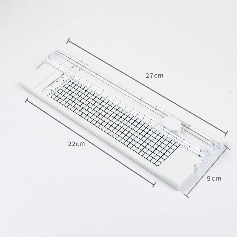 Mini Portable A4 Paper Trimmer – Manual Plastic Photo & Craft Cutter for Office and DIY