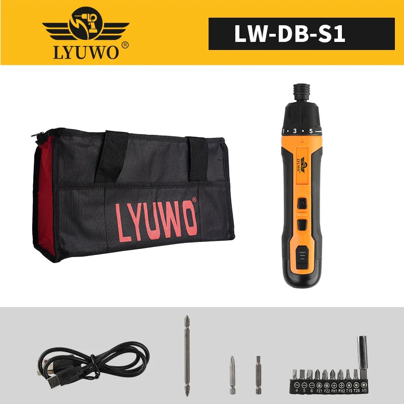 Mini Wireless Electric Screwdriver 1300mAh Rechargeable Cordless Brushless Precision Repair Tool