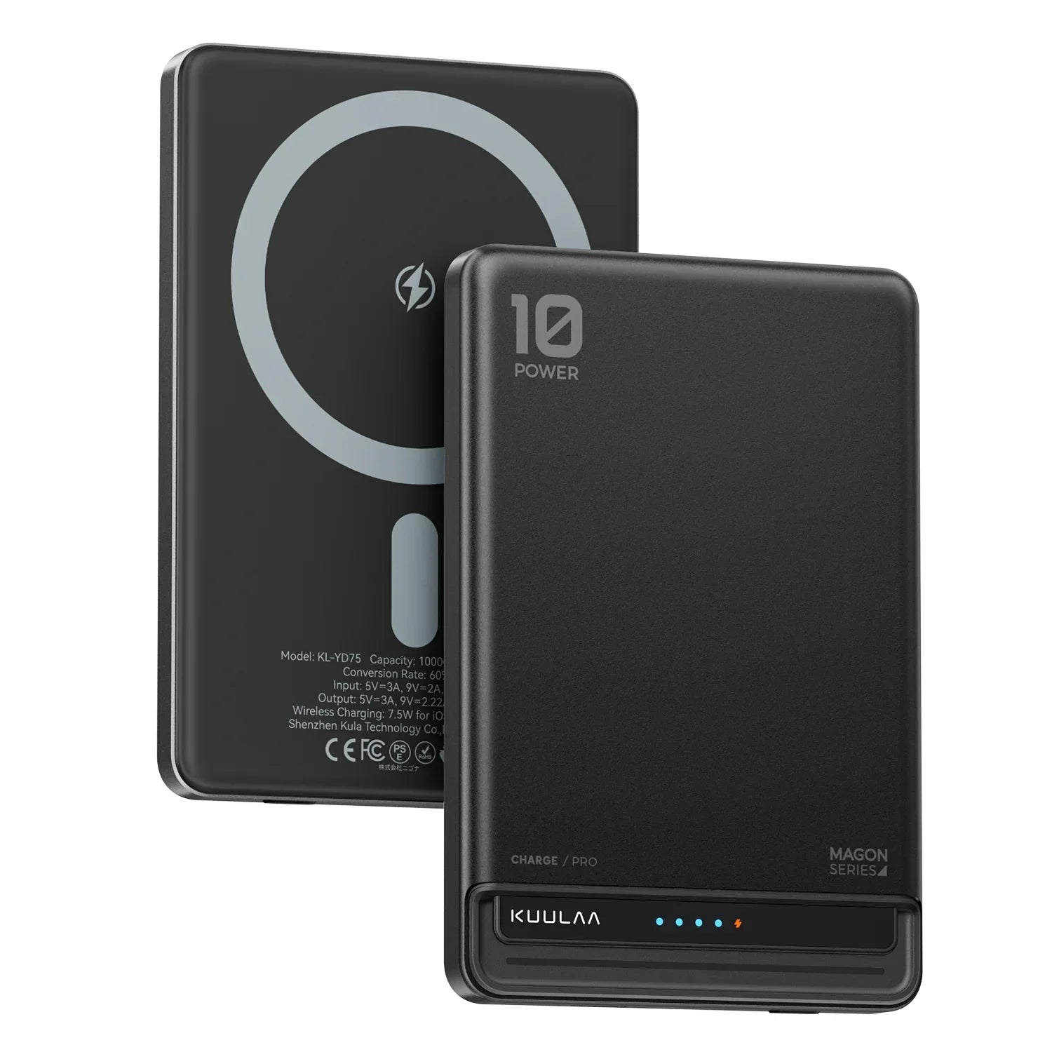 10000mAh Magnetic Wireless Power Bank 20W Fast Charge MagSafe-Compatible Portable Charger