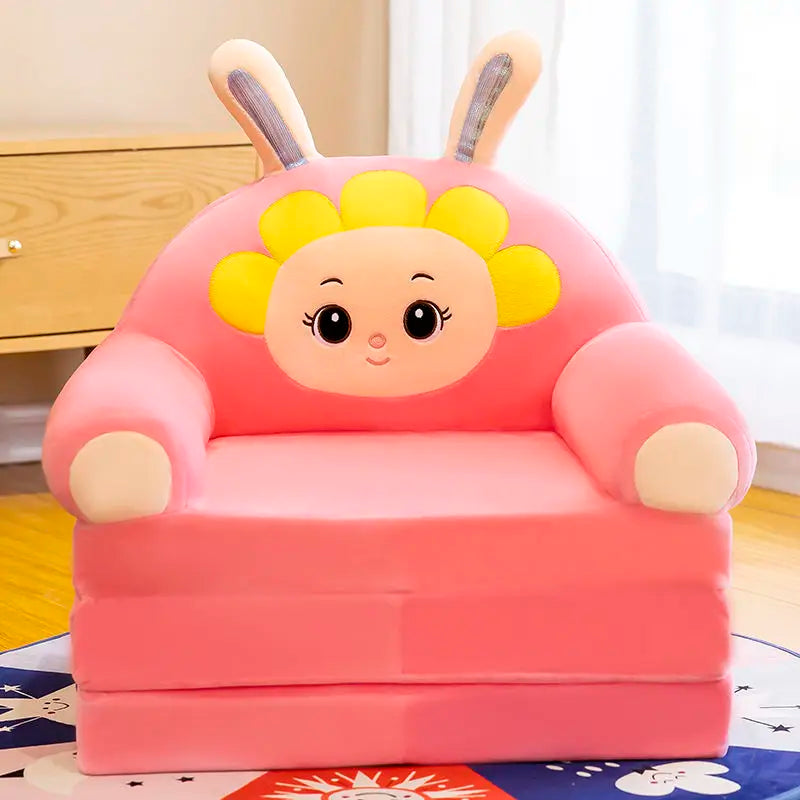 Kids Princess Sofa Removable Washable Foldable Children's Cartoon Armchair Toddler Couch