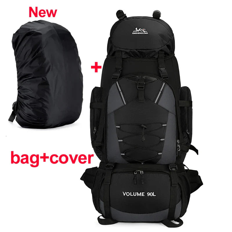 90L Waterproof Hiking & Camping Backpack — Large Capacity Trekking Rucksack for Travel (Unisex)