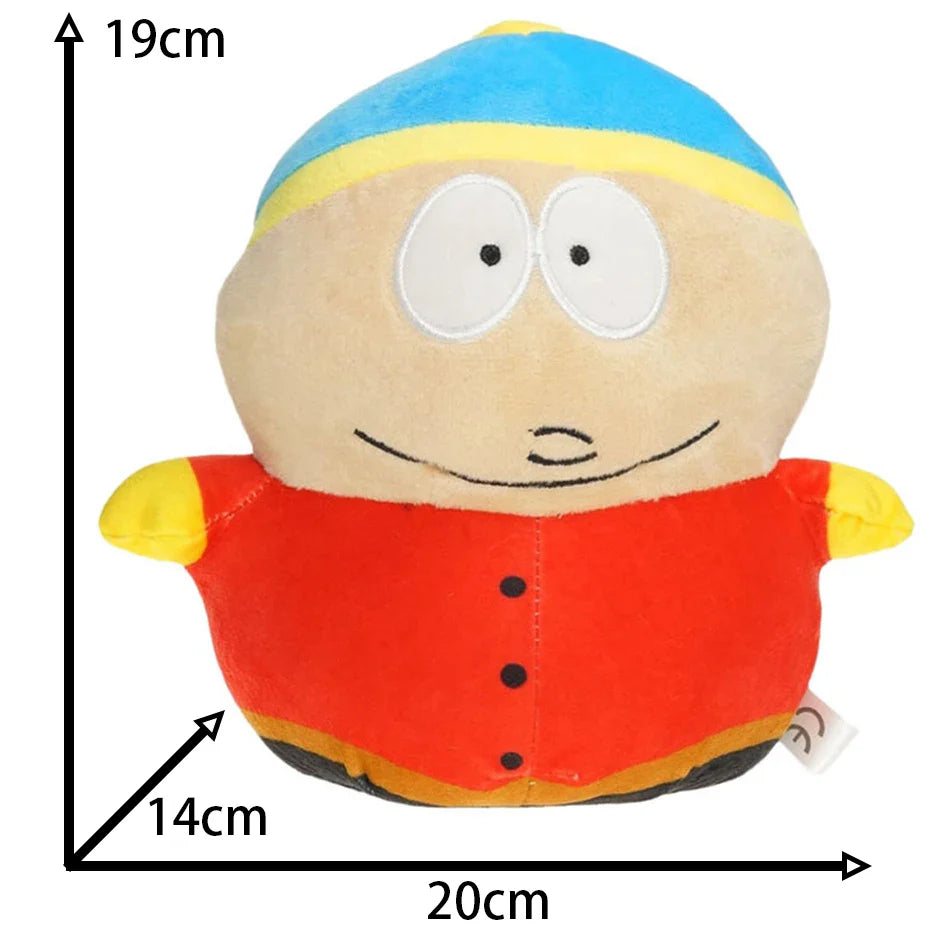 South Park Plush Pillow - Cartman, Stan & Butters Stuffed Doll, 7 in (17–19 cm) Gift for Kids & Collectors