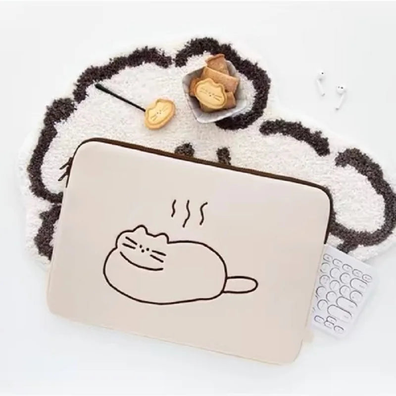 Cute Animal Print Shockproof Laptop Sleeve 13–16 inch (33–40.6 cm) Zipper Pouch for 13/13.3/14/15/15.6/16