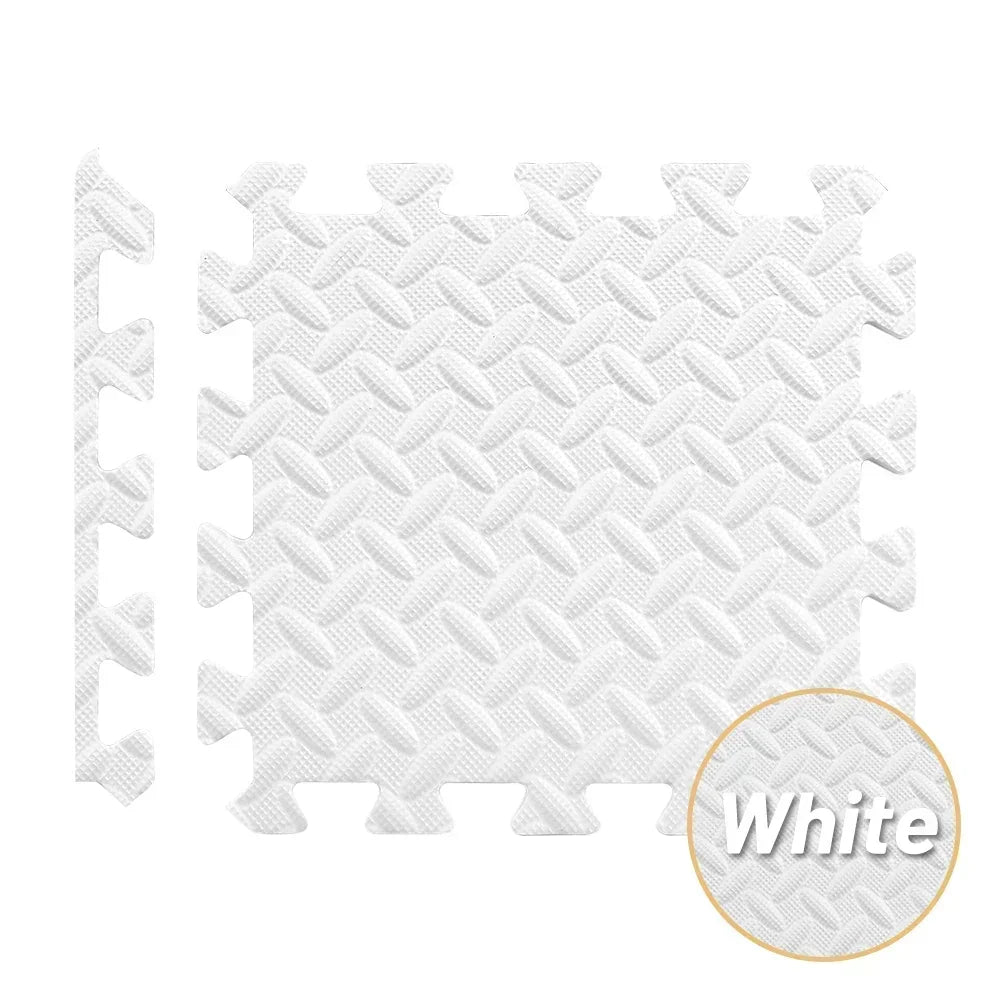 EVA Foam Interlocking Puzzle Exercise Mat with Massage Acupressure Surface, Non-Slip Home Gym Floor Protector