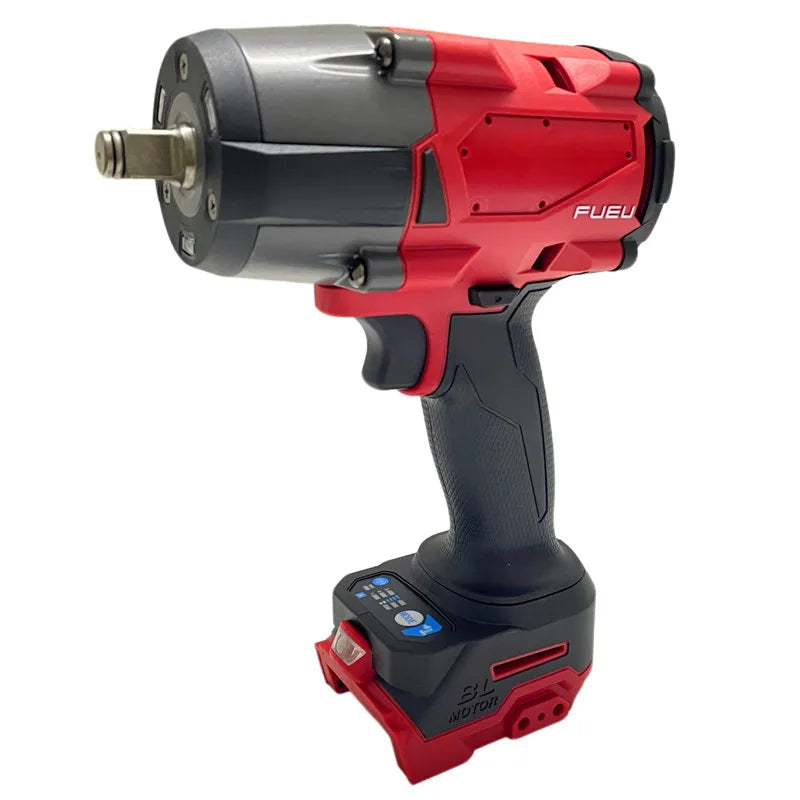 2000 N·m Brushless Cordless Impact Wrench — 1/2-Inch (12.7 mm) Square Drive, 18V Battery Compatible, LED Work Light